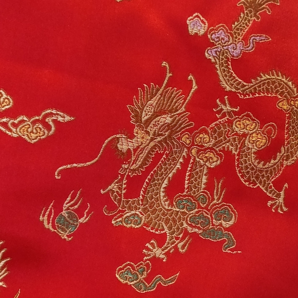 100% Heavy Silk Chinise Govn - Picture 2 of 10